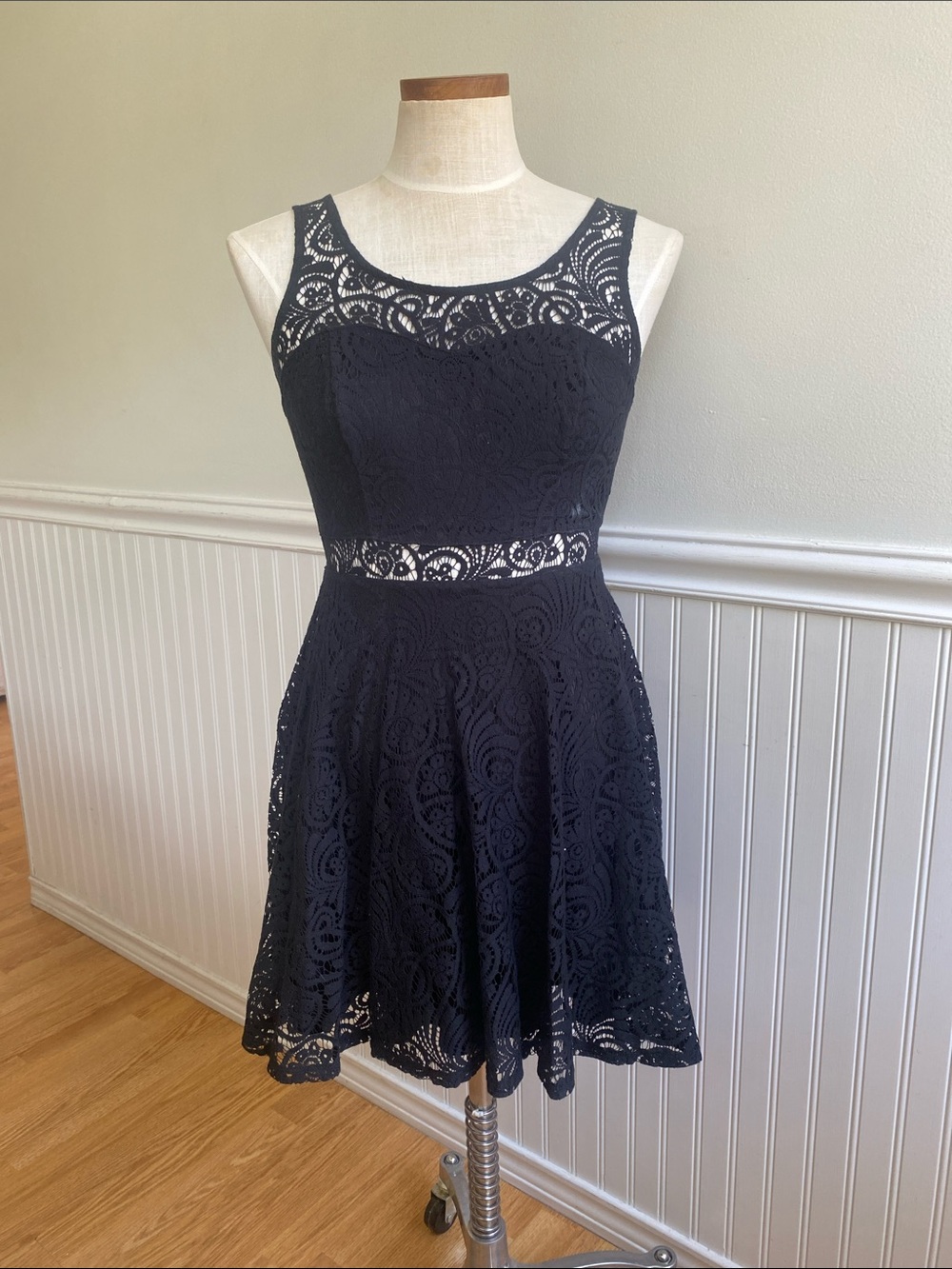 American Rag Skater Black Lace Dress